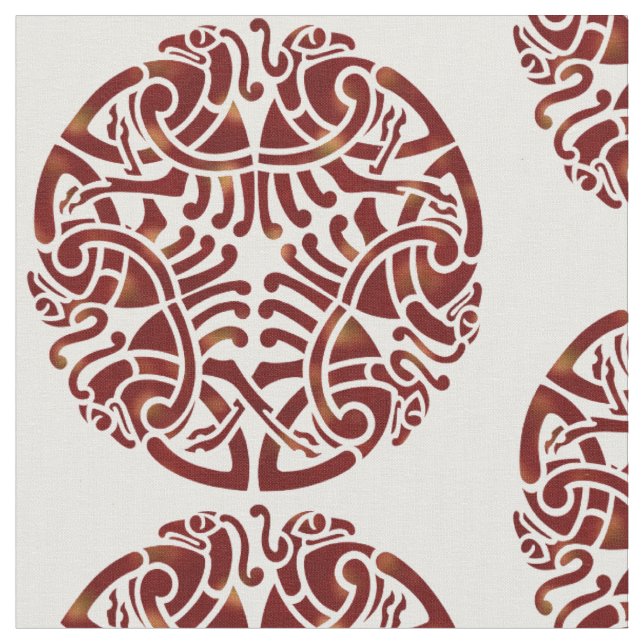 Celtic Folk Graphic 1 Fabric (Close Up)