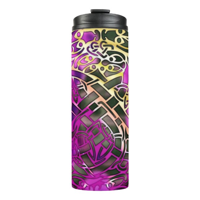 Celtic Folk Graphic 3 Thermal Tumbler (Front)