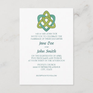 Celtic Formal Wedding Invitation