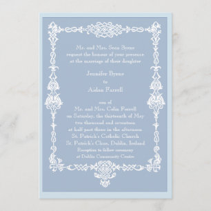Celtic Frame Wedding Invitation - style 2