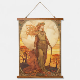 Celtic Goddess Brigid Wall Hanging Tapestry 