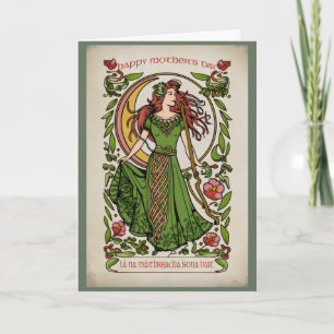 Celtic Goddess Irish Mother's Day Card