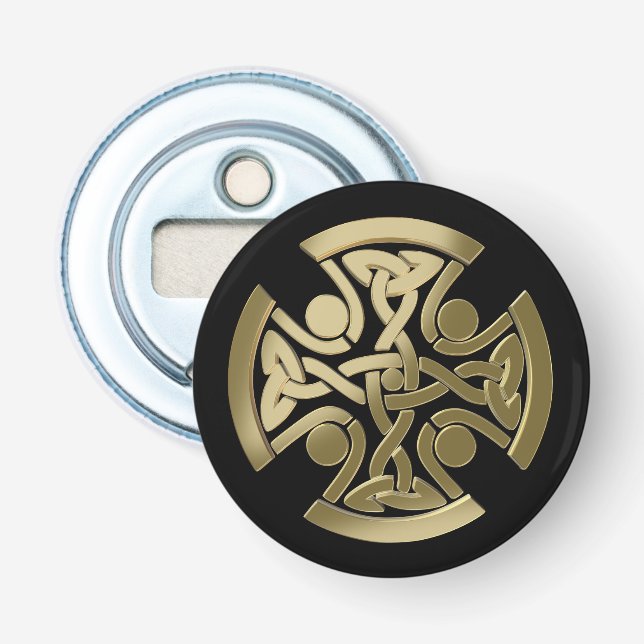 Celtic golden knot bottle opener (Front)
