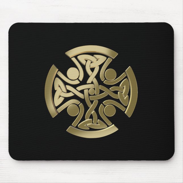 Celtic golden knot mouse pad (Front)