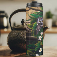 Celtic Green Man Owl