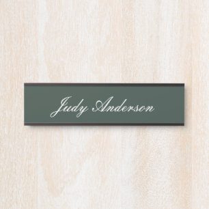 Celtic Green Professional Plain Modern Elegant Door Sign