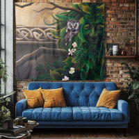 Celtic Grene Man Owl