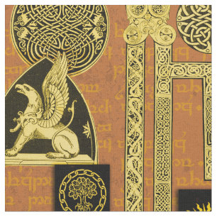 Celtic Gryphon and Kells Fabric