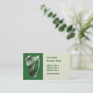 Celtic Harp Music Theme Bookmark or Business Card
