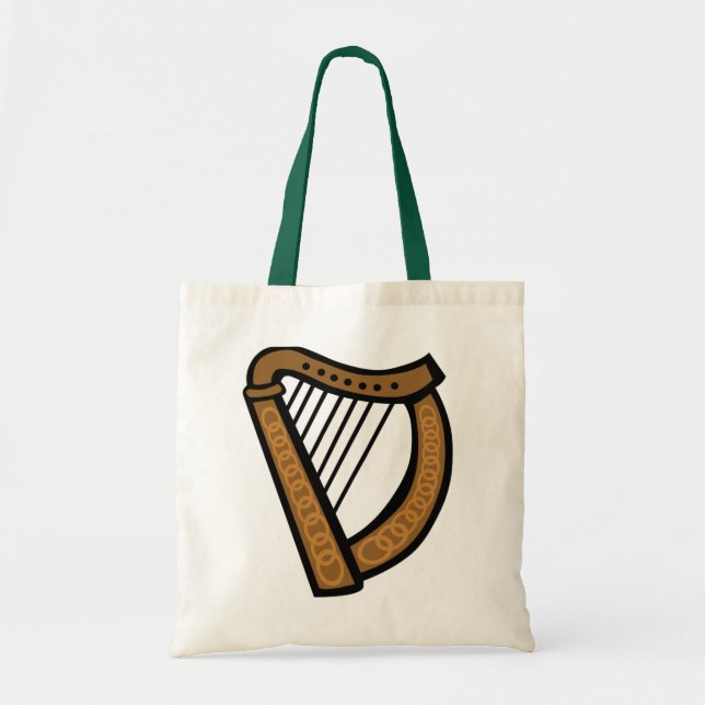 Celtic Harp Tote Bag (Front)