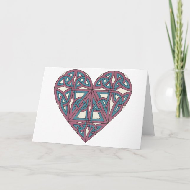 Celtic Heart card (Front)