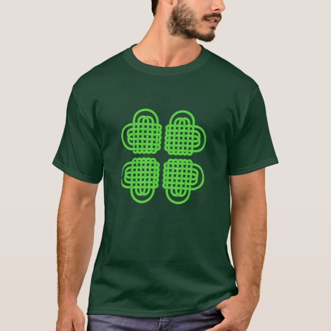 Celtic Heart Clover Sweat Shirt Womans (Front)