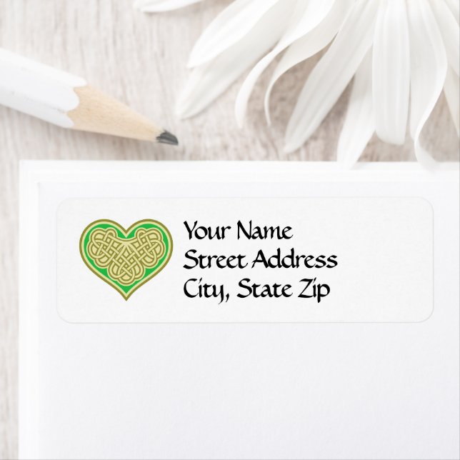 Celtic Heart Design  Address Labels (Insitu)