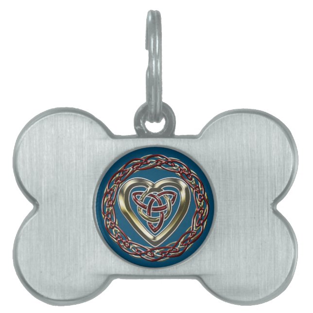Celtic Heart Pet Tag (Front)