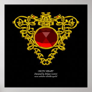 CELTIC HEART POSTER