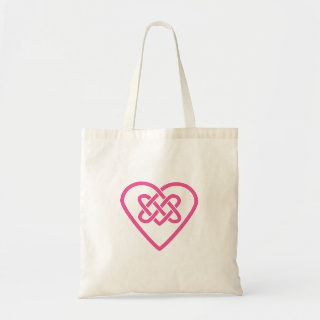 Celtic Heart Tote - White Background Bag (Front)