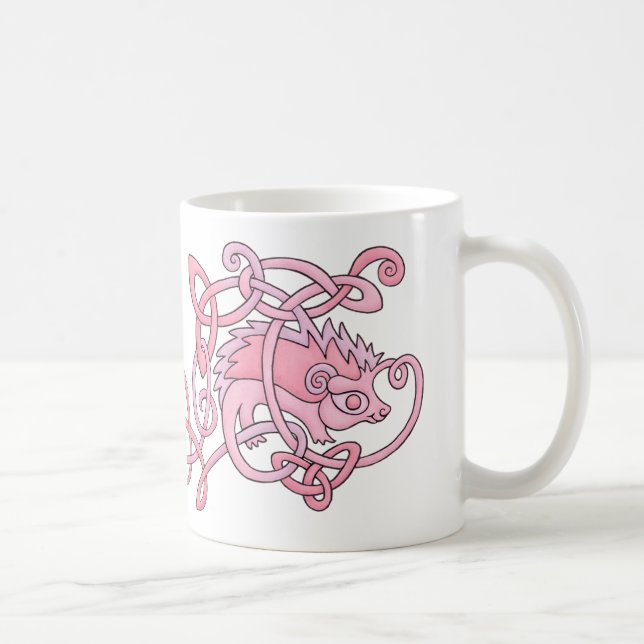 Celtic Hedgehog Mug (Right)