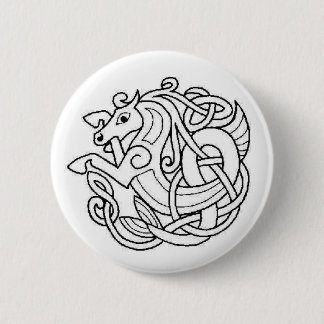 Celtic Horse 6 Cm Round Badge