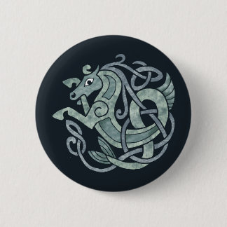 Celtic Horse 6 Cm Round Badge