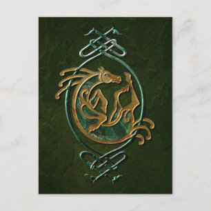 Celtic Horse Knotwork - Stone Postcard