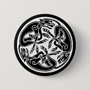 celtic hounds button