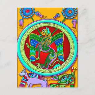 Celtic Illumination - Winged Lion Postcard