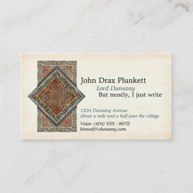 Celtic Interlace Business Cards (Front)