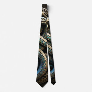 Celtic Intertwined Snakes Ornament Tie