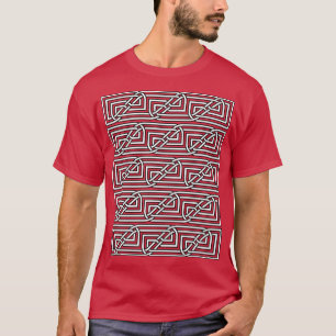 Celtic Interwoven Rectangular Knot Pattern 1 T-Shirt
