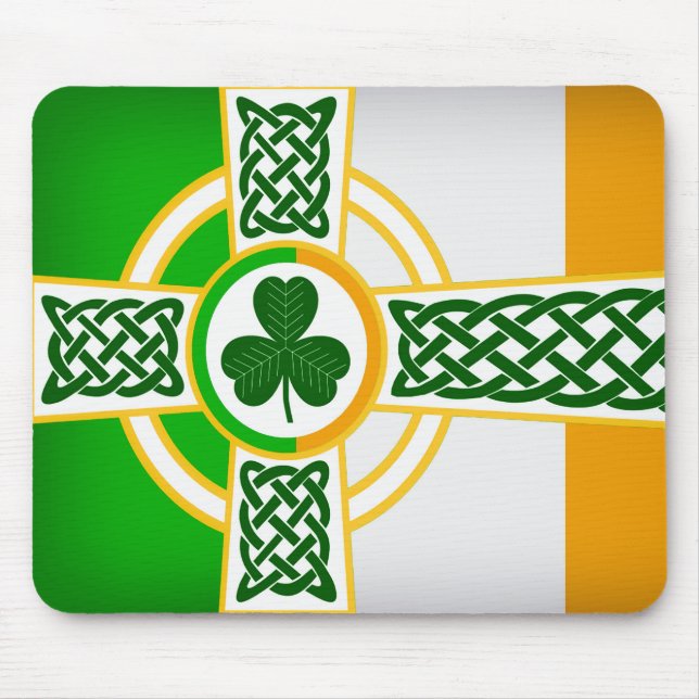 Celtic Irish Flag Design for Mouse pad (Front)