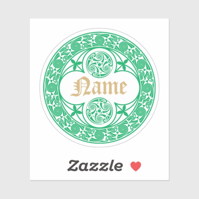 Celtic Irish Personalised Name Template (Sheet)