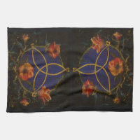 Celtic Irish Rose Kitchen Towel by Maureen Girard