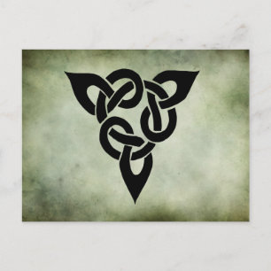 celtic irish sacred symbols postcard