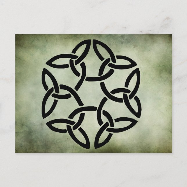celtic irish sacred symbols postcard (Front)
