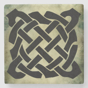 celtic irish sacred symbols stone coaster
