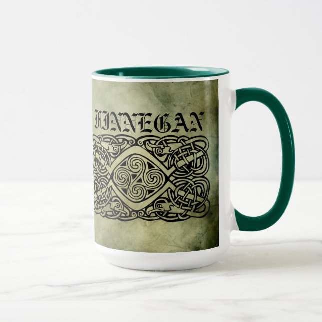 celtic irish surname sacred symbols mug (Right)