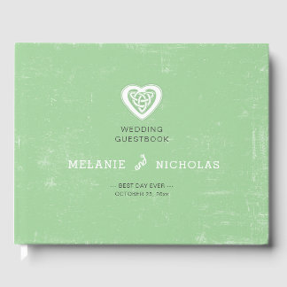 Celtic Irish wedding guest book 3991