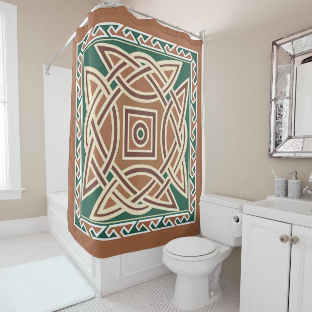 Celtic Kells Shower Curtain (In Situ)