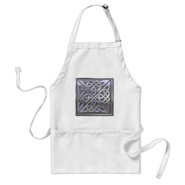 Celtic Knot 4 square-silver Standard Apron (Front)