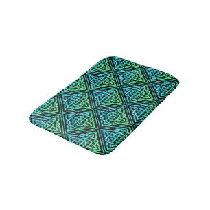 Celtic Knot - Blue Green Bath Mat