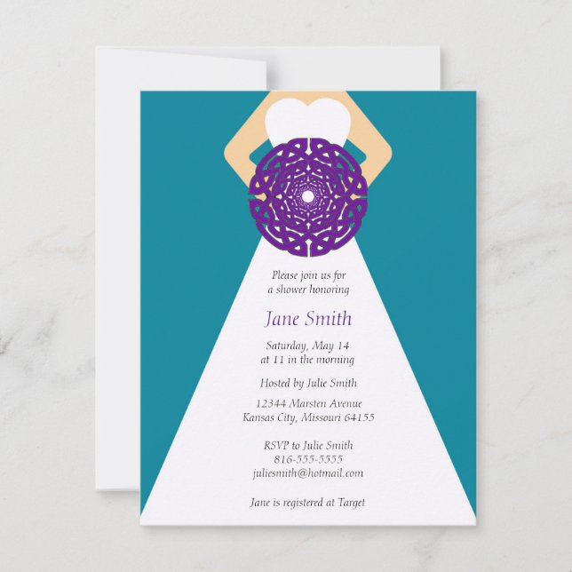 Celtic Knot Bridal Shower Invitation (Front)