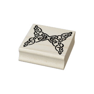celtic knot butterfly art stamp
