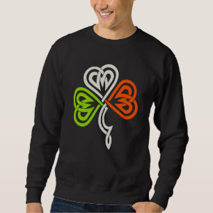 Celtic Knot C Irish Flag Colors for St Patrick's D Sweatshirt
