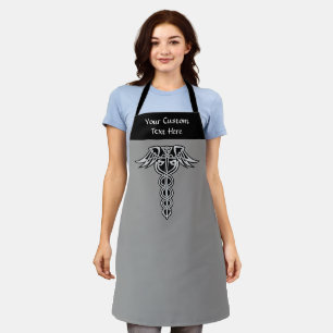 Celtic Knot Caduceus Apron