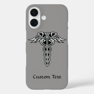 Celtic Knot Caduceus iPhone 16 Case