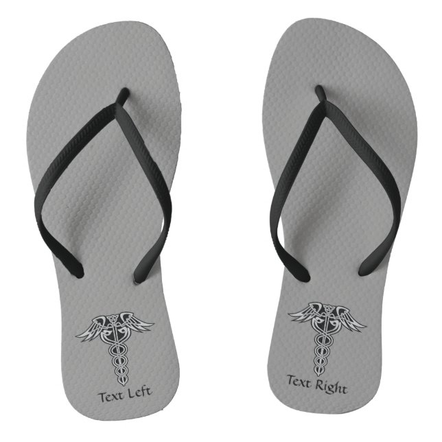 Celtic Knot Caduceus Jandals (Footbed)