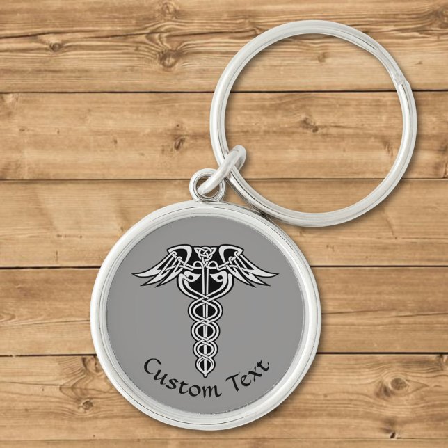 Celtic Knot Caduceus Key Ring (Creator Uploaded)