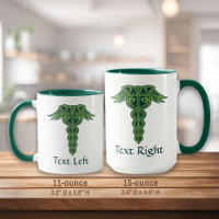 Celtic Knot Caduceus Mug