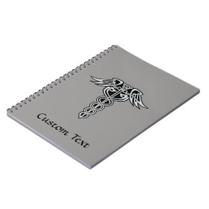 Celtic Knot Caduceus Notebook