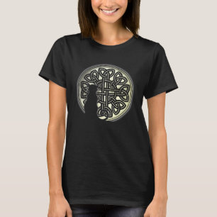 Celtic Knot Cat and the Moon T-Shirt